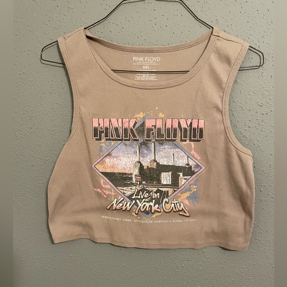 Women’s Pink Floyd ‘Live in New York’ Crop top Tank top. Size XXL. - Picture 1 of 4